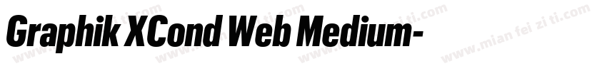 Graphik XCond Web Medium字体转换